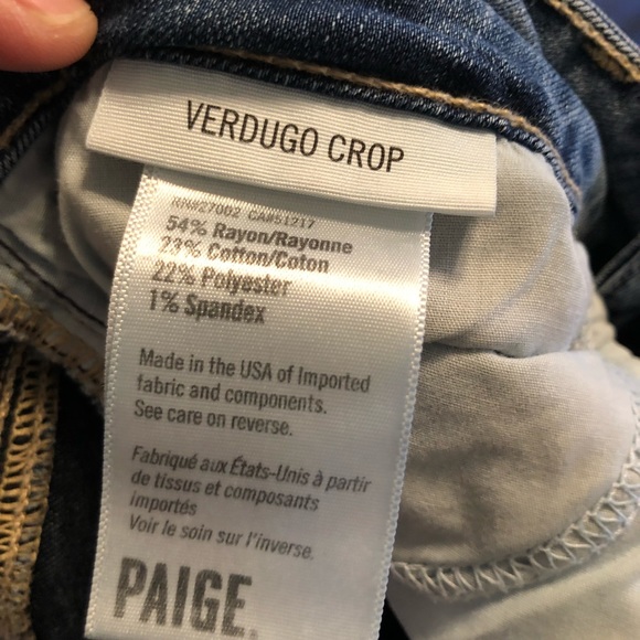 Paige | Verdugo Crop Denim - Picture 4 of 5
